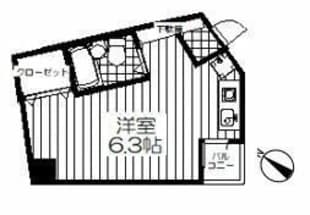 プラーズ下平間の物件間取画像